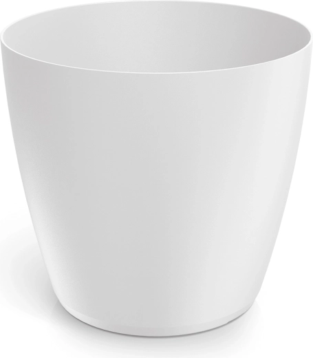 Műanyag Mate virágcserép, 34 cm, fehér