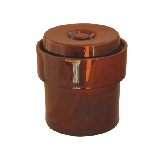 Hermetikus kerámia fermentáló edény 5 l – mézszínű máz