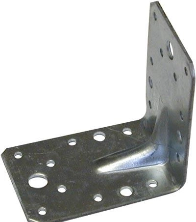 Présselt rögzítő sarok 55×70×70 mm, 2 mm vastagság