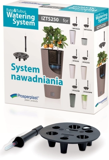 Öntözőrendszer Rato és Tubus virágcserepekhez, 34 cm