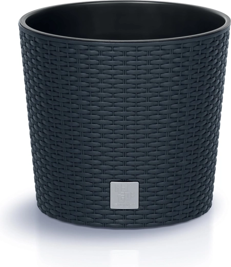 Rato Round virágtartó betéttel, 25 cm, antracit
