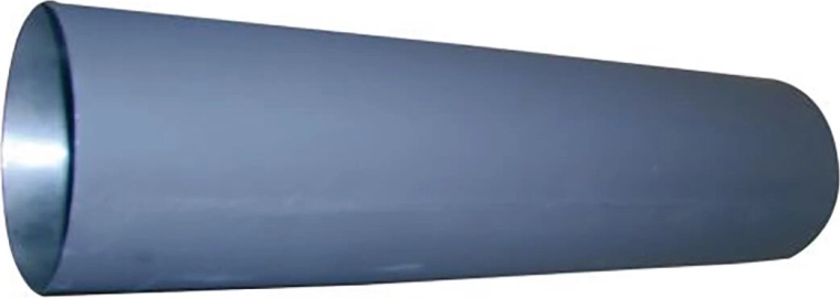 Füstcső 125 mm, 750 mm hossz, fekete