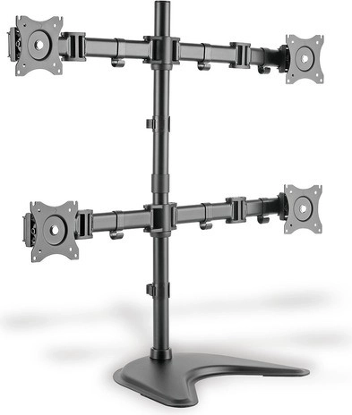 Állvány négy monitorhoz, 27 hüvelyk, 360°-ban forgatható