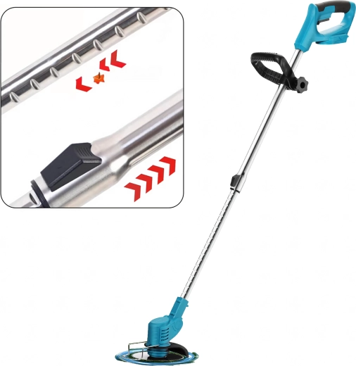 Akkus fűszegélynyíró – nagy teljesítményű szett cserélhető pengékkel