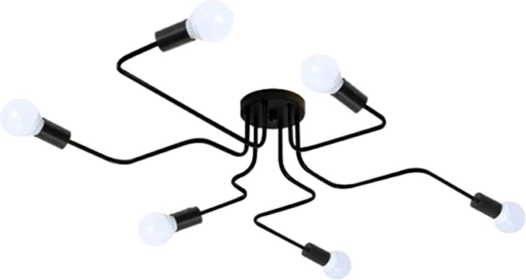 Zd74f mennyezeti lámpa, 6 karú csillár