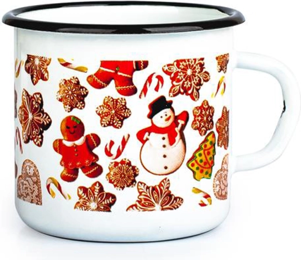 TORO zománcozott bögre 370 ml mézeskalács motívummal