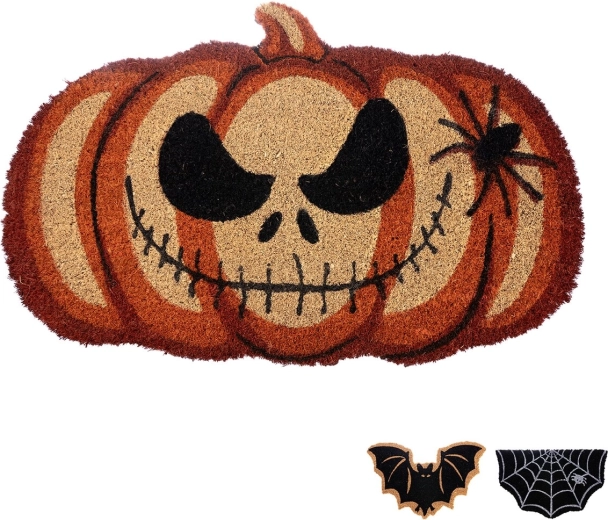 Kókuszrost bejárati lábtörlő műanyag alappal – Halloween mix
