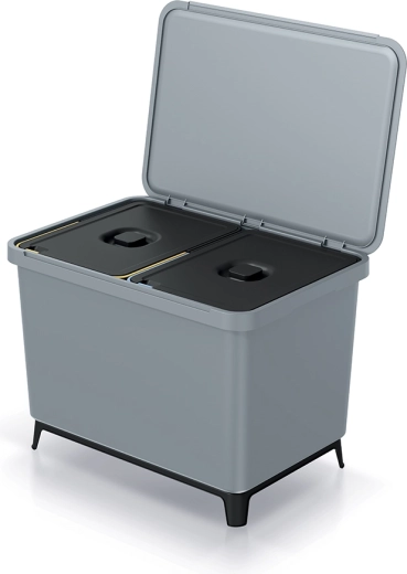 Szelektív szemetes 2×23 l világosszürke