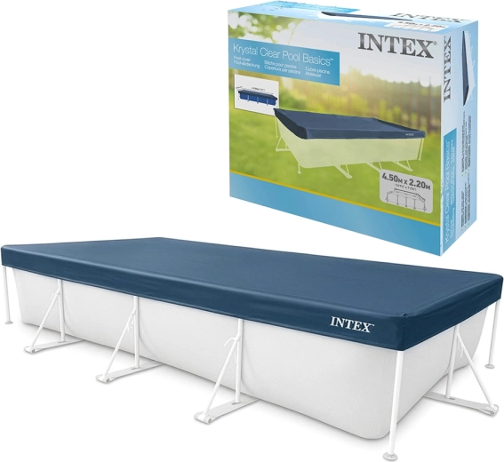 Takaróponyva Intex 450 × 220 cm-es vázas medencéhez