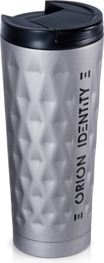 Orion Identity szürke rozsdamentes acél termoszbögre, 500 ml