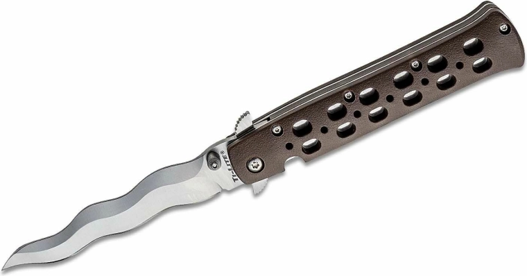 Cold Steel Ti-Lite Kris összecsukható kés 10,2 cm, barna, Zy-Ex