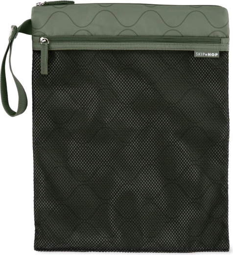 Vízálló SKIP HOP Grab & Go tasak, sötétzöld, 30 × 38 cm