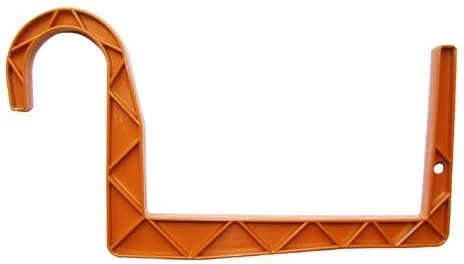 Kerek függesztett tartó virágládákhoz 11 × 12 cm, műanyag, fehér