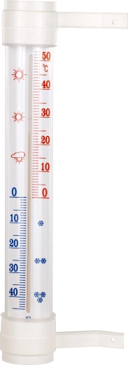 Bioterm kültéri hőmérő öntapadós szereléssel, -50 – +50 °C, 45 × 290 mm