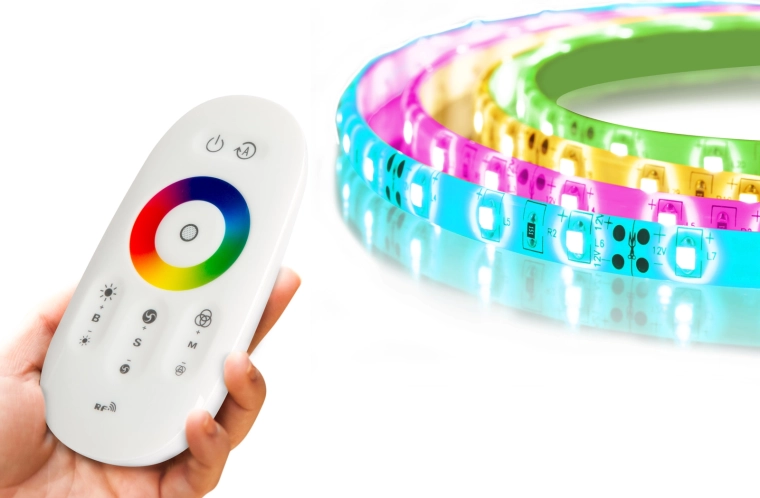 RGB LED-szalag MagicControl 5 m érintővezérlővel és IP65 védelemmel