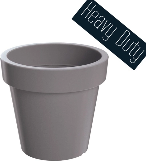 Lexo Round virágcserép 80 cm – szürke kő