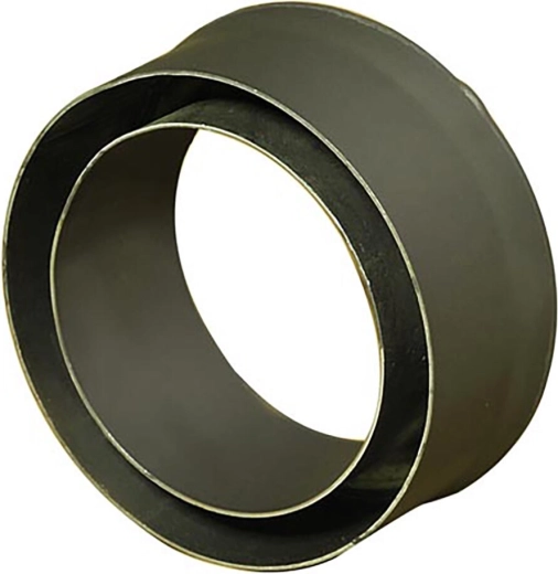 Füstcső szűkítő a kéményhez 150/125 mm, 80 mm hossz, 1,5 mm vastagság, fekete