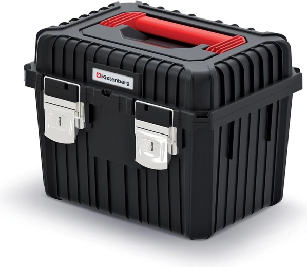 Kistenberg Heavy szerszámos láda fémzárakkal, 445 × 360 × 337 mm, fekete