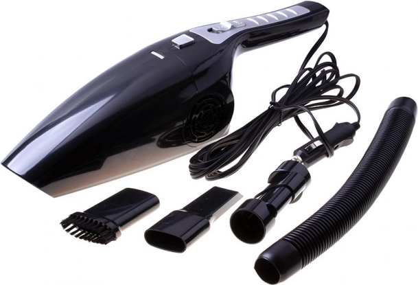 Kézi porzsák nélküli autóporszívó 12 V – fekete