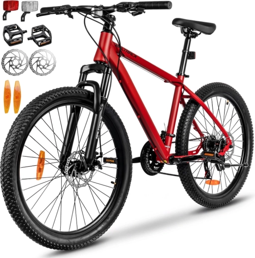 MTB Spin piros hegyi kerékpár
