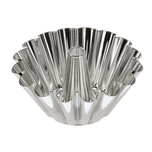 23 cm-es kuglófformasütő középső csővel, ónozott lemezből