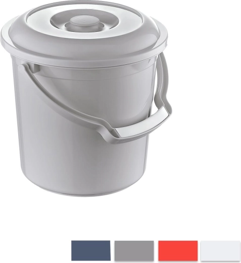Hobby műanyag vödör fedéllel 5 l (vegyes színek)