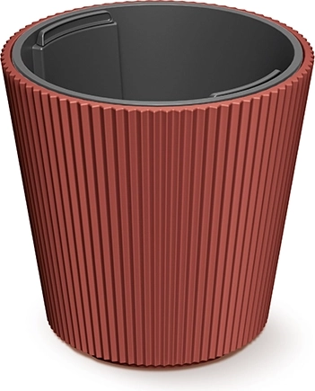 MILLY virágcserép kivehető betéttel, réz színű, 17,6 cm