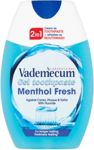 Vademecum 2 az 1-ben Menthol Fresh géles fogkrém 75 ml