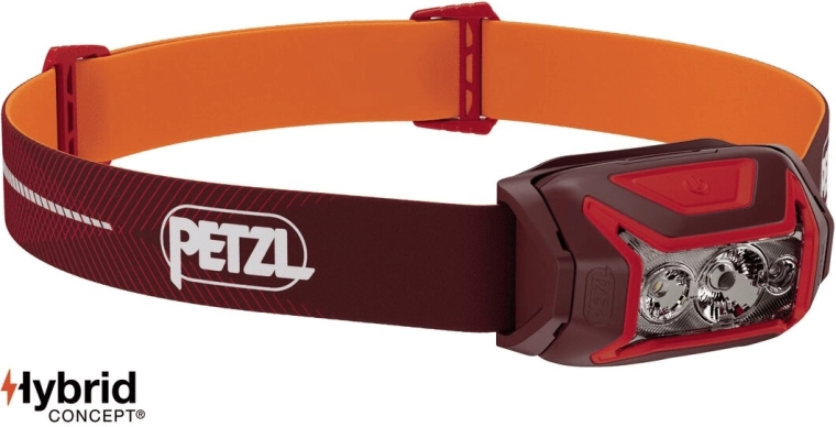 Petzl Actik core red tölthető fejlámpa, piros