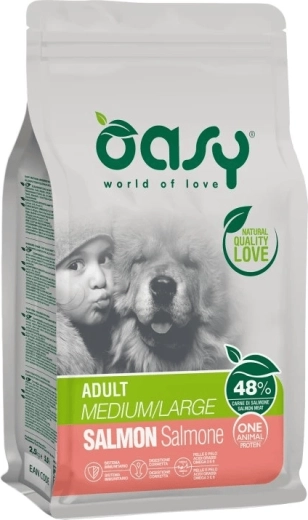 Oasy One Animal Protein Adult Medium/Large lazac 2,5 kg