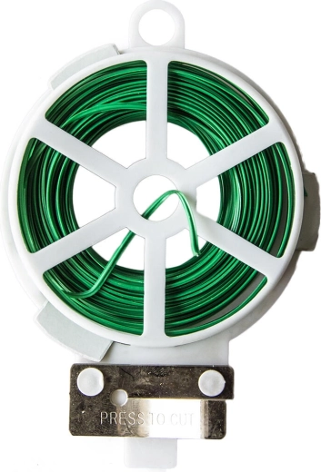 Lapos kötöződrót műanyag bevonattal és vágószerkezettel, 30 m