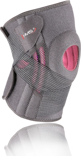 Térdrögzítő nyitott térdkaláccsal és keresztirányú húzópánttal