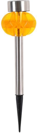 Napelemes kerti lámpa 8 × 34 cm műanyag/rozsdamentes, LED