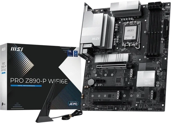 MSI Pro Z890-P WiFi 6E ATX alaplap Intel LGA1851-hez