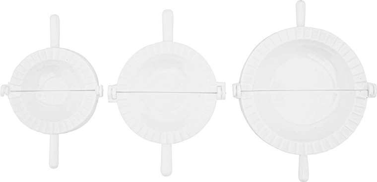 3 darabos derelye/pierogi formázó szett 7,5/8,5/10 cm
