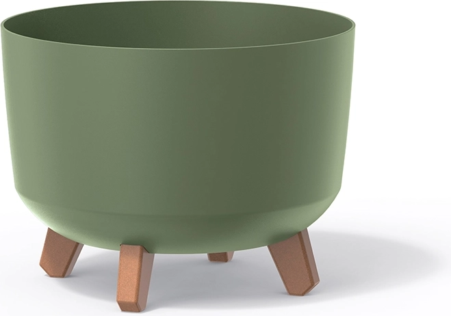 Gracia Standard lábas virágcserép, 28,5 cm – földzöld