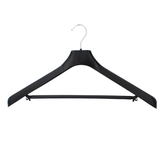 Széles férfi zakóakasztó nadrágrúddal, 50 cm, fekete