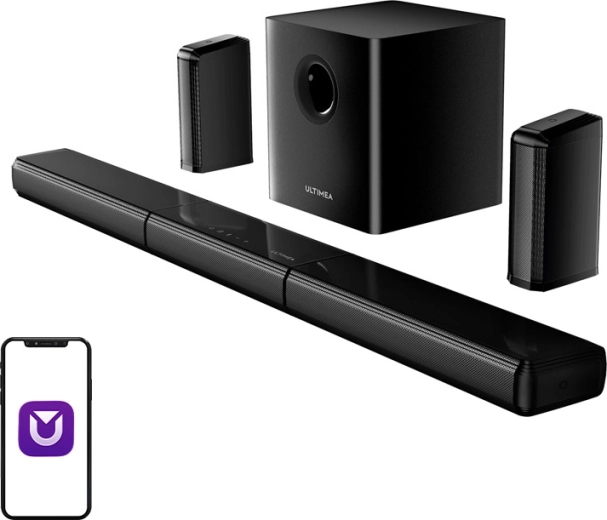 ULTIMEA Apollo S70 Ultra soundbar 7.1 mélynyomóval és hátsó hangszórókkal