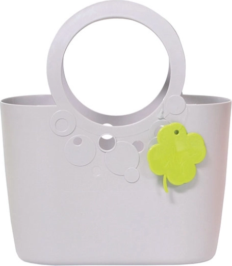 Stílusos műanyag LILY táska, világos lila 6,4 l