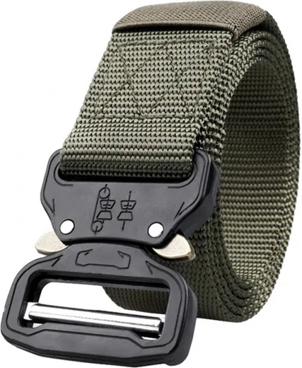 Taktikai nylon öv Quick Release gyorskioldó csattal – zöld