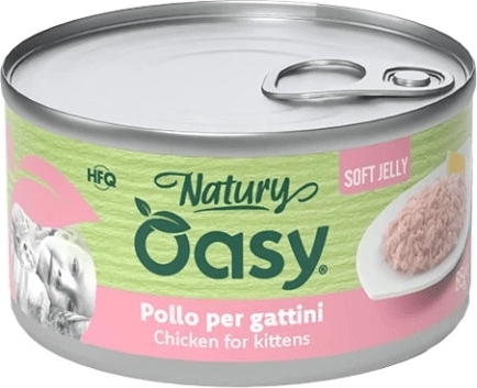 Oasy Natury lágy zselé csirke kölyökmacskáknak 150 g