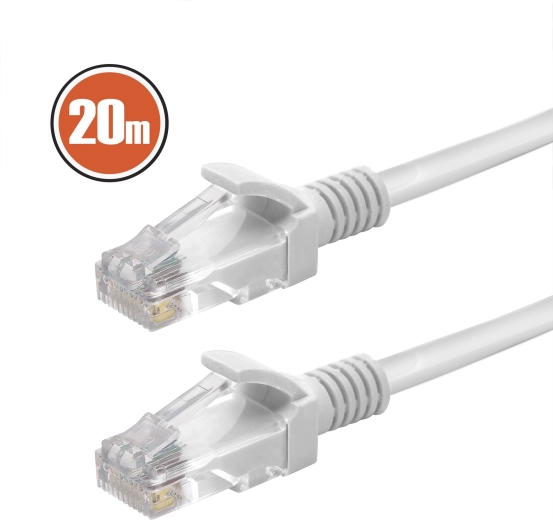 Cat.5e hálózati patchkábel, 20 m, szürke