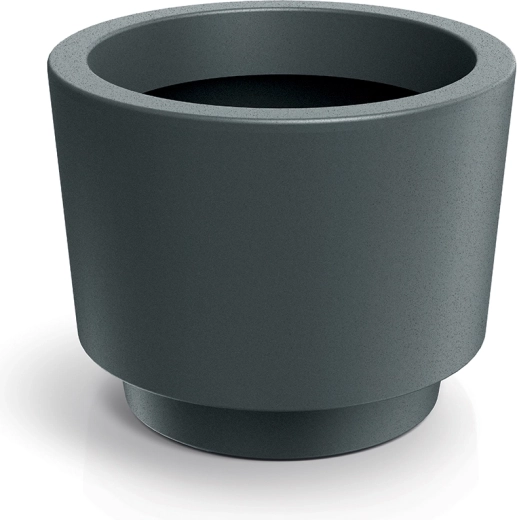 Splito Round műanyag virágcserép, 30 cm – grafitszürke
