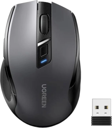 Ugreen MU006 silent click 2,4 GHz vezeték nélküli egér, fekete