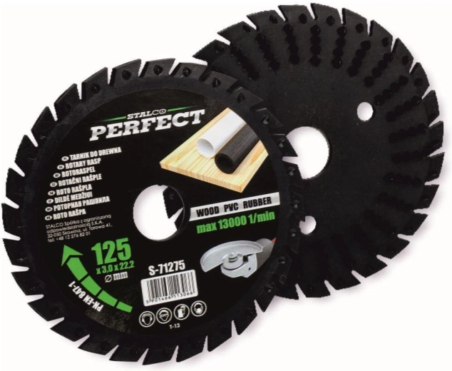 Univerzális forgó tárcsa 125 × 3,0 × 22,2 mm sarokcsiszolókhoz STALCO