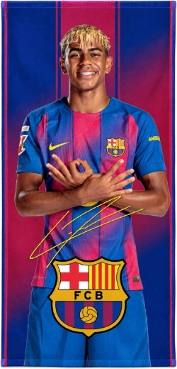 FC Barcelona Lamine Yamal gyorsan száradó törölköző 70 × 140 cm