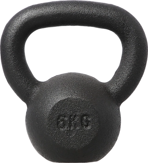 Öntöttvas HMS kettlebell 6 kg fekete