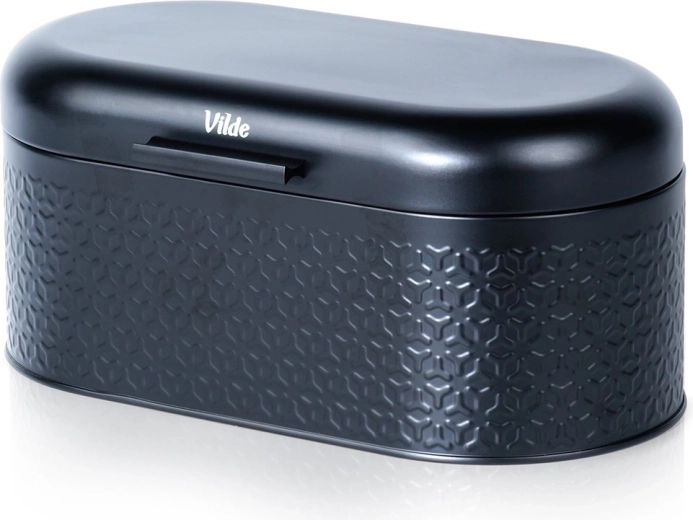 Acél kenyértartó fekete 34 × 20 × 15 cm Vilde