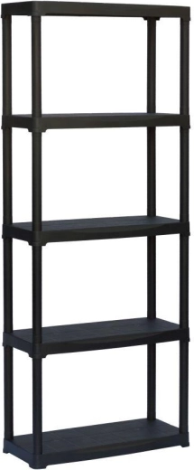 Műanyag állvány 700 × 300 × 1760 mm, 5 polc