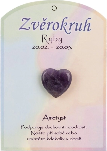 Ametiszt szív Halak